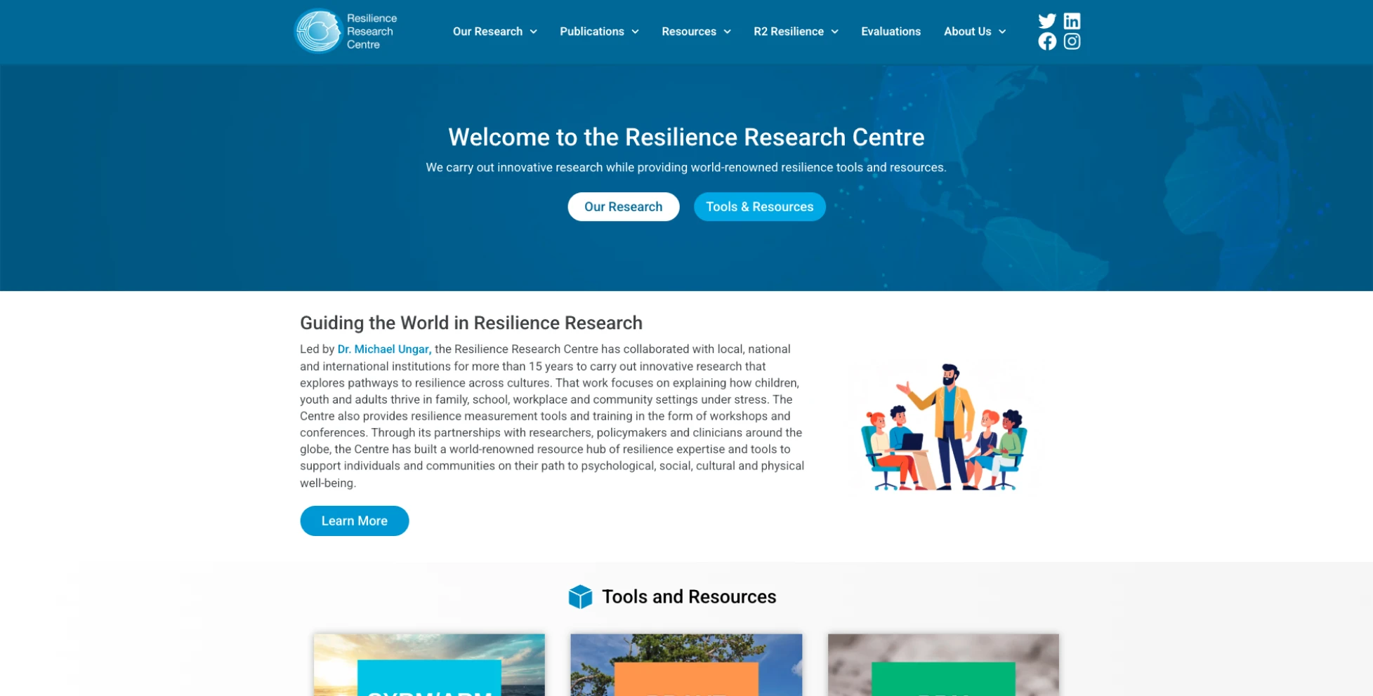 Resilience Research Centre website analysis
