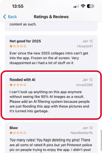 App Store reviews