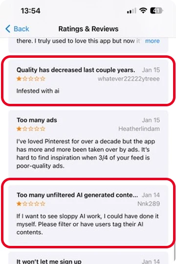 App Store reviews