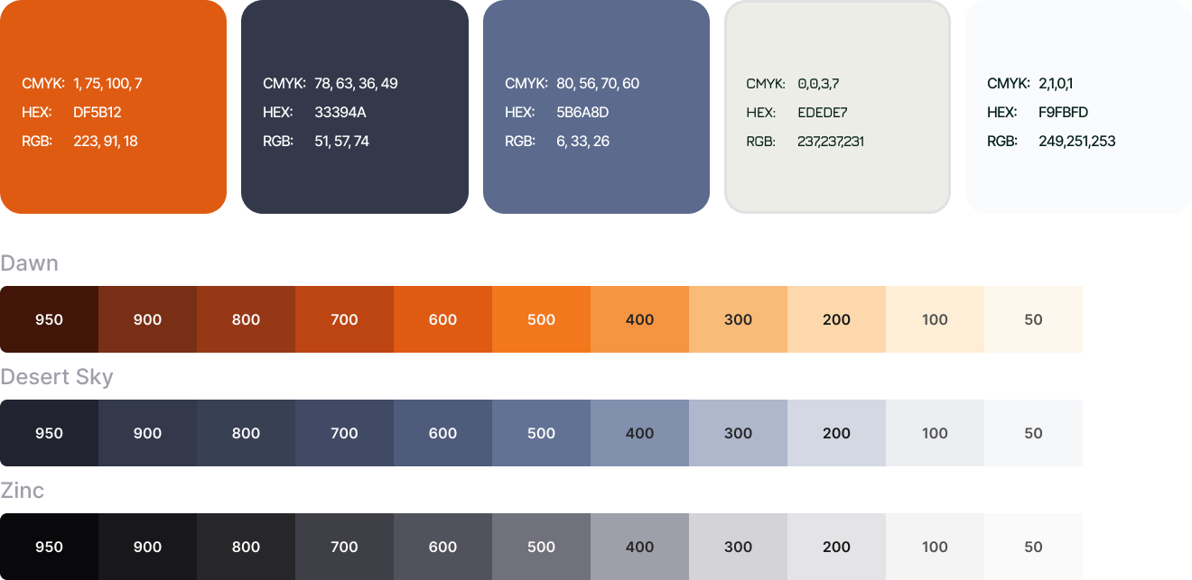 Color system and visual design
